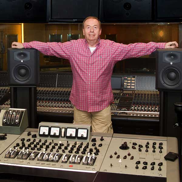 Geoff Emerick in the studio.